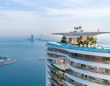 Apartamenty z widokiem na morze i prywatnym basenem w Dubaju