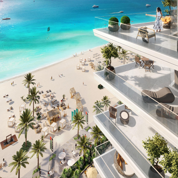 Woningen aan de kust in Abu Dhabi