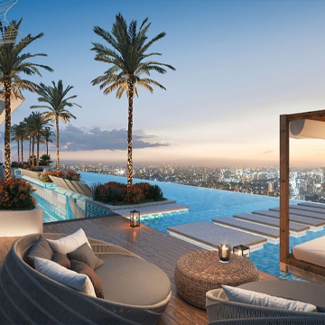 city view at balcony with pool city view at balcony with pool
