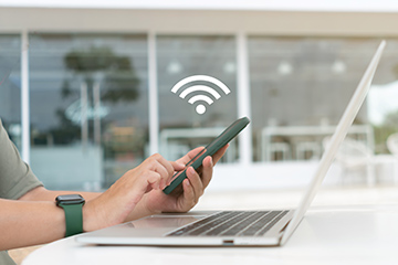 In Málaga, the Internet is accessible in many public spaces via free Wi-Fi