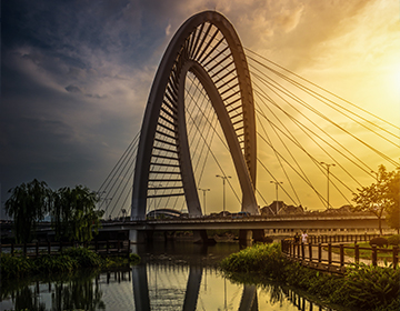 brug uitzicht in Dubai